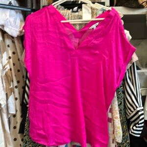 Smile like double v neck top